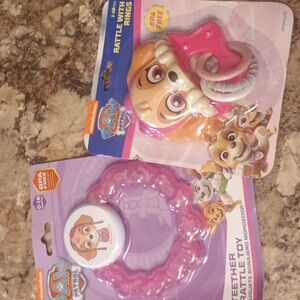 Paw Patrol Baby Teether and Rattle Set New